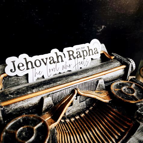 Jehovah Rapha Vinyl Sticker Names of God Collection the - Etsy