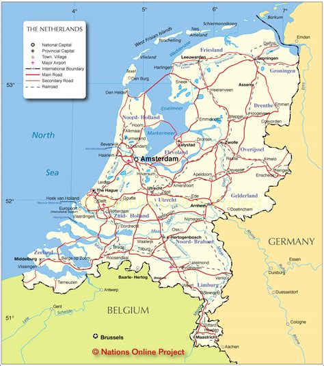 Holanda | Mapas Geográficos da Holanda - Enciclopédia Global™