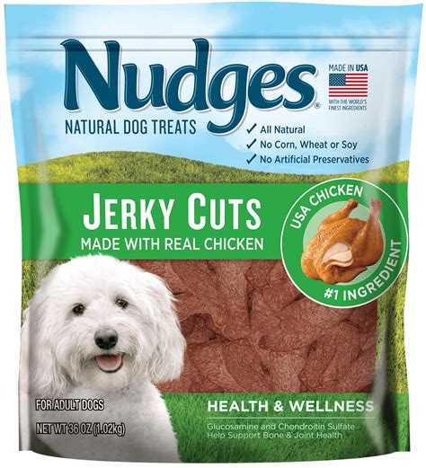 Nudges Health and Wellness Chicken Jerky Dog Treats, 36 Oz - Walmart.com