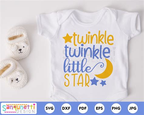 Twinkle Twinkle Little Star Svg Nursery Rhyme Cut File for - Etsy