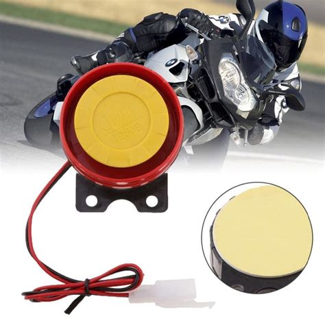 Red 12V Car Motorcycle Security System Control Alarm Truck Motorcycle ATV Raid Siren Small ...