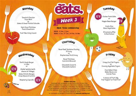 Lunch Menus – Bosmere Community Primary School