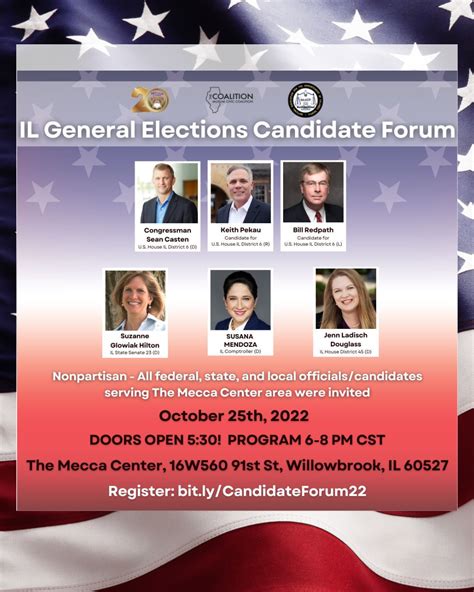 Illinois General Elections Candidate Forum – The Mecca Center