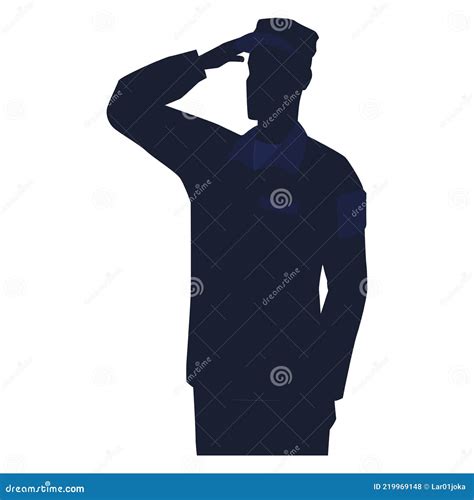 Silhouette of a US Army Man Stock Vector - Illustration of patriotism, patriot: 219969148