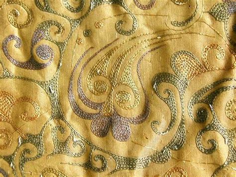 Made in China 0025 A piece of embroidered silk fabric unearthed from ...