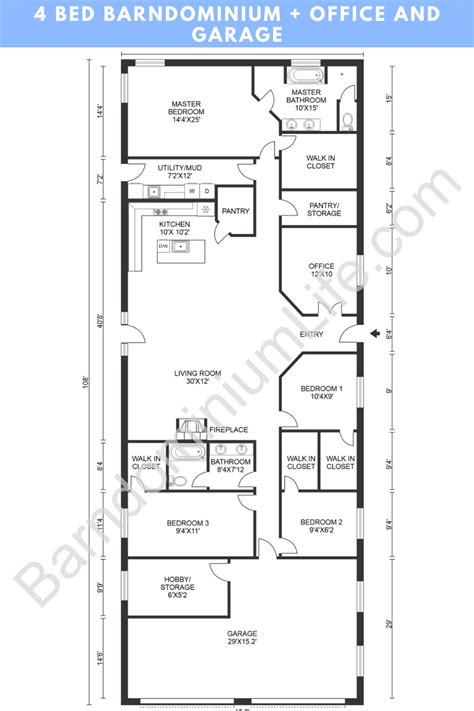 15 inspiring barndominium floor plans with garage – Artofit