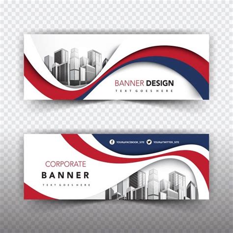 Free Vector | Banner templates collection in 2024 | Banner design layout, Corporate banner ...