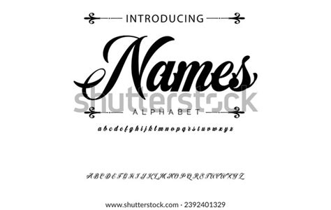 Names Vintage Tattoo Font Font Tattoo Stock Vector (Royalty Free ...