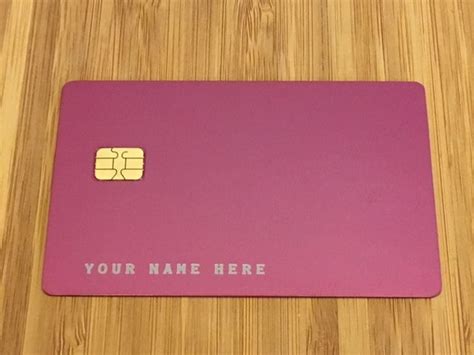 Standard Pink Metal Cards - Custom Metal Credit Cards