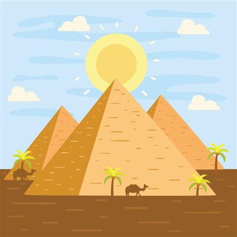 Flat Pyramids Vector 210924 Vector Art at Vecteezy