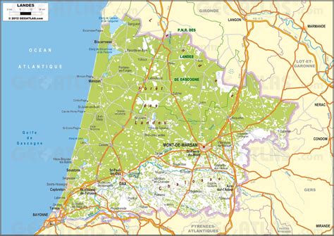 Carte Des Landes | Carte