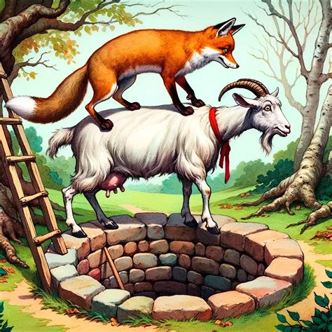 The Fox And The Goat - Aesop's Fables - EggEggB