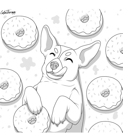 If You Give A Dog A Donut Coloring Pages Coloring Pages