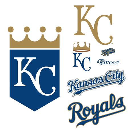 Kansas City Royals: Logo - Giant Officially Licensed MLB Removable Wall ...