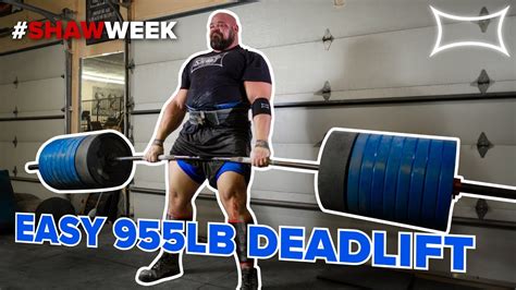 Brian Shaw Deadlifts 955lbs Easy Preparing for Arnold Classic 2018 ...