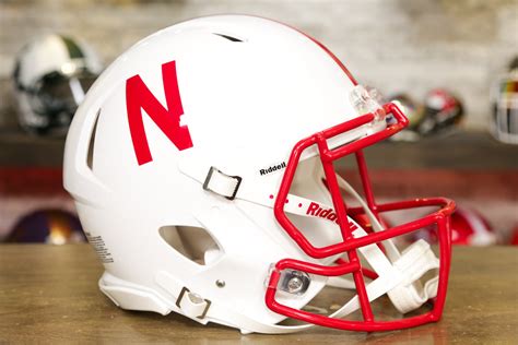 Inch Huskers Football Helmet Univ Of Nebraska NU Cornhuskers Logo ...