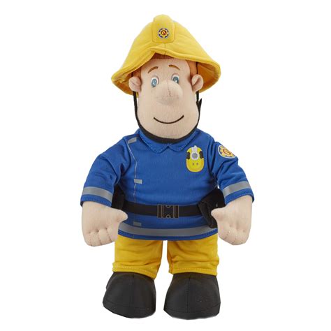 Buy FIREMAN SAM TALKING PUSH 12 inch soft toy with Fireman Sam phrases, theme tune and sound ...