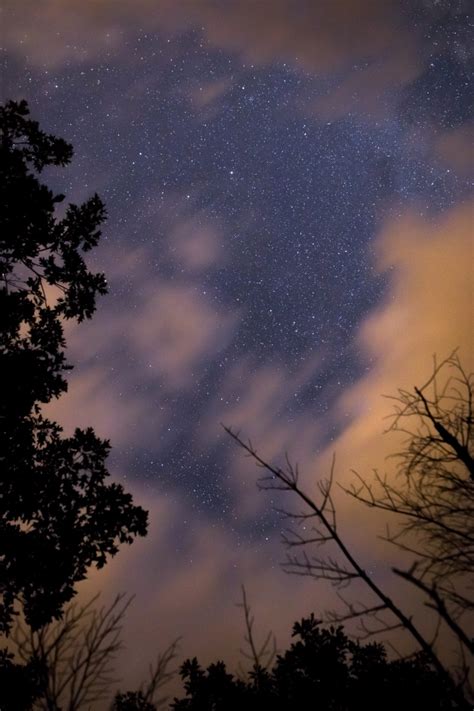 Blurry Clouds Moving Across Night Sky • Free Nature Stock Photo