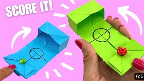 DIY paper football/how to made paper football /paper toy/origamifootball - YouTube