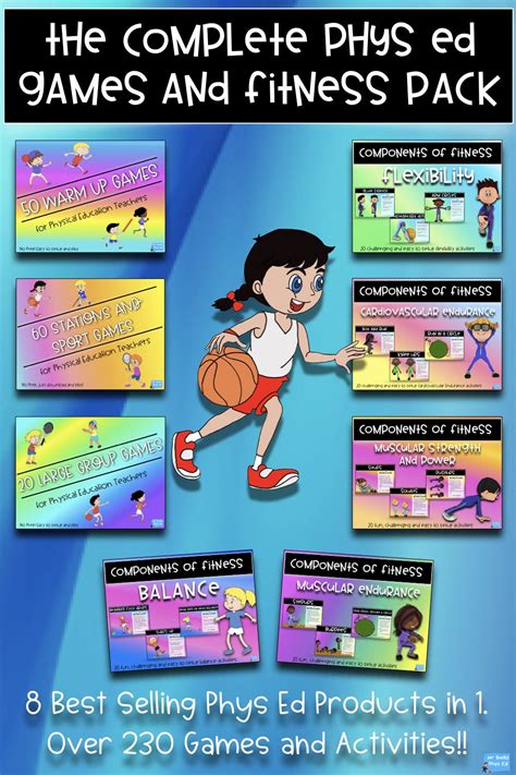 PE Games and Fitness Stations Pack - 230 games and activities ...