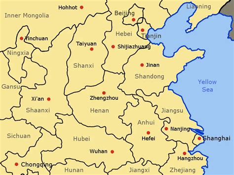 Central Eastern China Administrative - MapSof.net