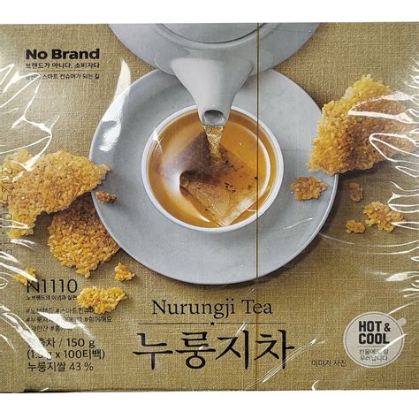 [NOBRAND] Scorched Brown Rice Chip Tea, Nurungji Tea - 100 Tea Bags – gashinakorea