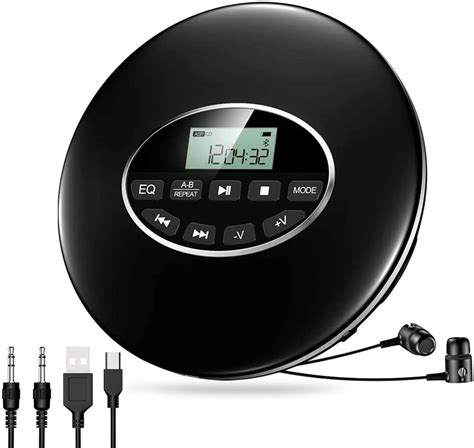 Upgraded Bluetooth CD Player,Portable CD Music Player Small Compact Discman CD Player with ...