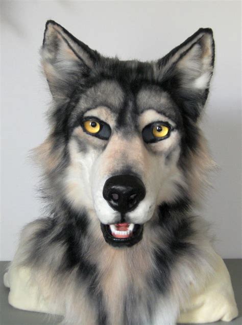 Realistic Grey Wolf Mask by MaewynShadowtail on DeviantArt