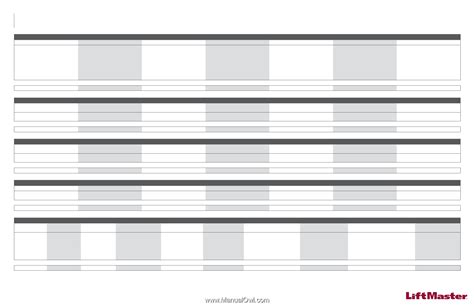 Liftmaster Garage Door Opener Comparison Chart | Dandk Organizer