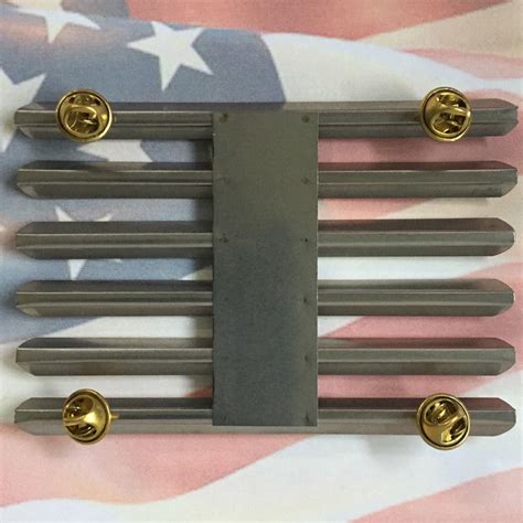 U.S. SERVICE MEDAL RIBBON BAR MOUNTING RACK | 18 SPACE | US ARMY | MILITARY