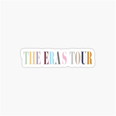 "The Eras Tour Logo" Sticker for Sale by wingdingsforall | Redbubble