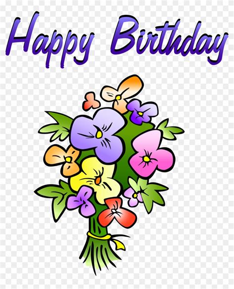 Happy Birthday Flowers Clipart Clipart Panda Free Clipart - Happy Birthday Flowers Clip Art ...