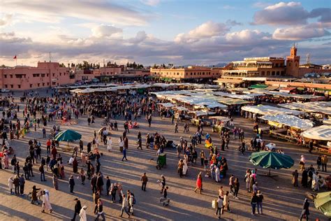 Timelapse: Sunset over Djemaa el-Fna Square. Marrakech, Morocco ...