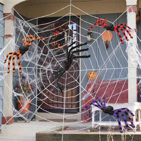 The Holiday Aisle® 9 Circles 11.8ft Huge Spider Web Halloween ...