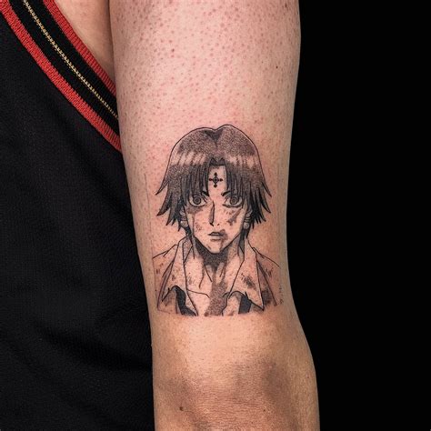 I do anime tattoos! Hope you guys like my first actual Chrollo tattoo! : r/HunterXHunter