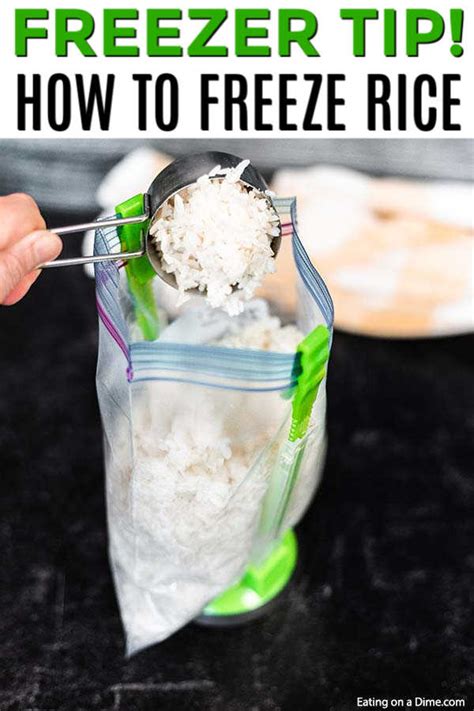 How to Freeze Rice - Save time and money freezing rice