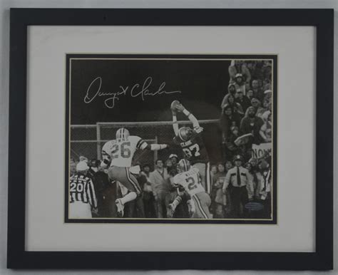 Lot Detail - Dwight Clark "The Catch" Autographed Framed 8x10 Photo