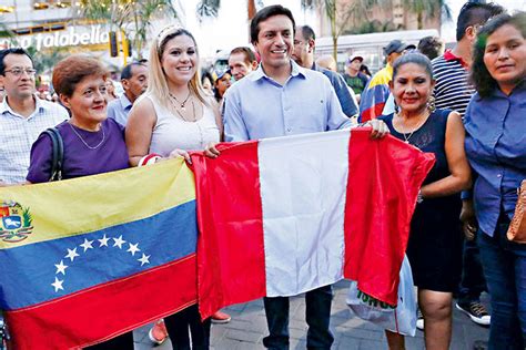 Venezuelan immigrant population in Lima, Peru.