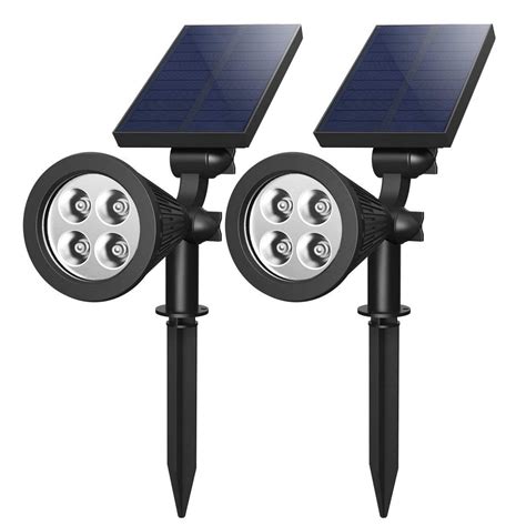 Solarek 1Pack/2Pcs Solar Spotlight Outdoor Dusk To Dawn Light Wall Path Lawn Garden Lamp ...