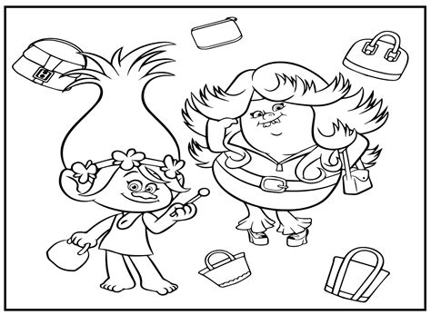 18 Trolls World Tour Coloring Pages - ColoringPagesOnly.com