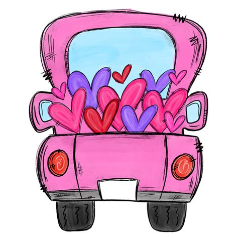 Personalized Valentine Truck – T2 Blanks 4 You
