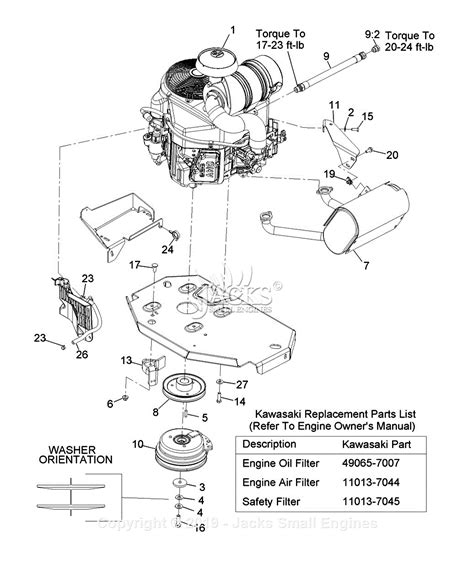 Exmark LZE24KA524 S/N 920,000 & Up Parts Diagram for Engine Assembly