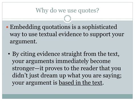 PPT - Embedding Quotes PowerPoint Presentation, free download - ID:1839296