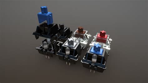 Cherry MX Switches - Download Free 3D model by BlackCube (@blackcube4) [71e8e16] - Sketchfab