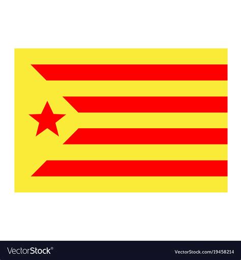 Flag of catalonia Royalty Free Vector Image - VectorStock