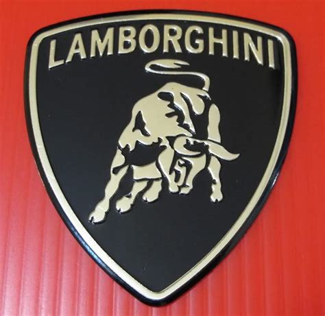 Sell Lamborghini Car logo Aluminium Grille Fender Emblem Logo Badge Sticker Decal x 1 in Kowloon ...