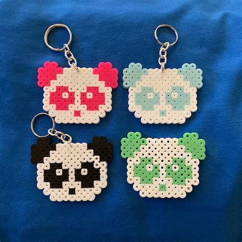 Dog Perler Bead Keychain Perler Beads, Easy Perler Bead Patterns ...