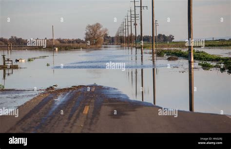 Newman, CA, USA. 12th Feb, 2017. River road east of Newman Stock Photo ...