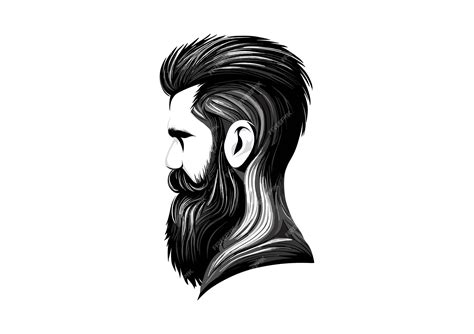 Premium Vector | Artistic beard essence logo vector gallery