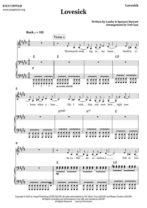 Laufey-Lovesick Sheet Music pdf, - Free Score Download ★